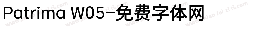 Patrima W05字体转换